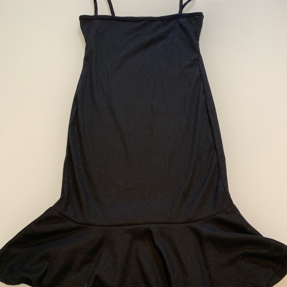Black mini dress